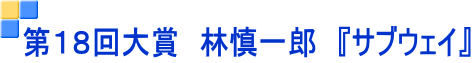 第１８回大賞　林慎一郎　『サブウェイ』